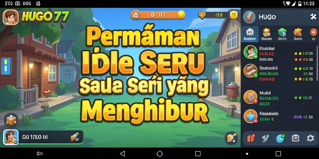 Tampilan gameplay HUGO77 yang menarik dan interaktif.