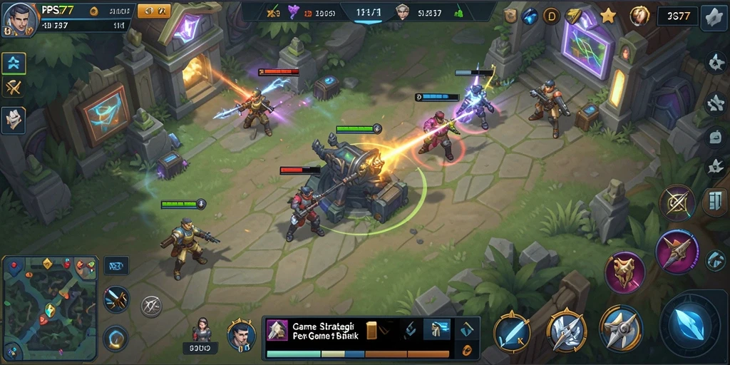 Tampilan gameplay menarik dalam PSG77 dengan elemen manajemen sumber daya.