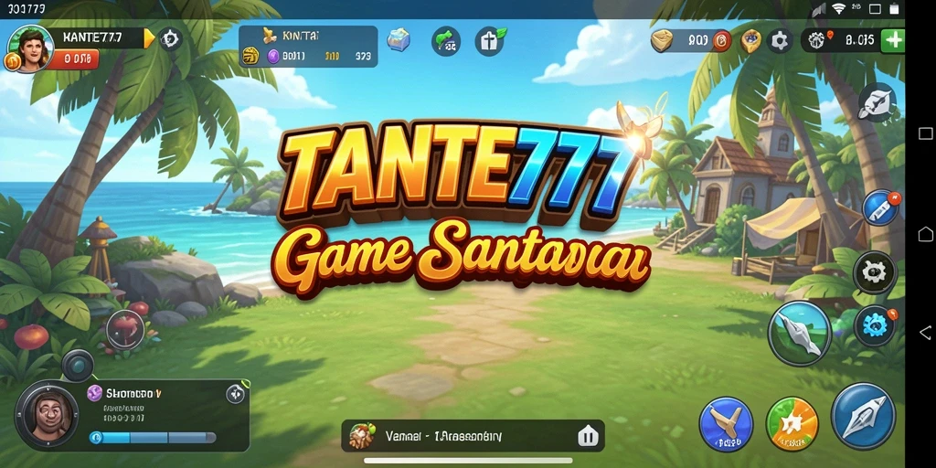 Tampilan gameplay <strong>TANTE777</strong> yang cerah dan menarik menunjukkan keseruan permainan.