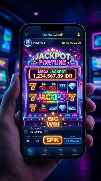 Halaman unduh aplikasi di danagame yang mudah diakses.